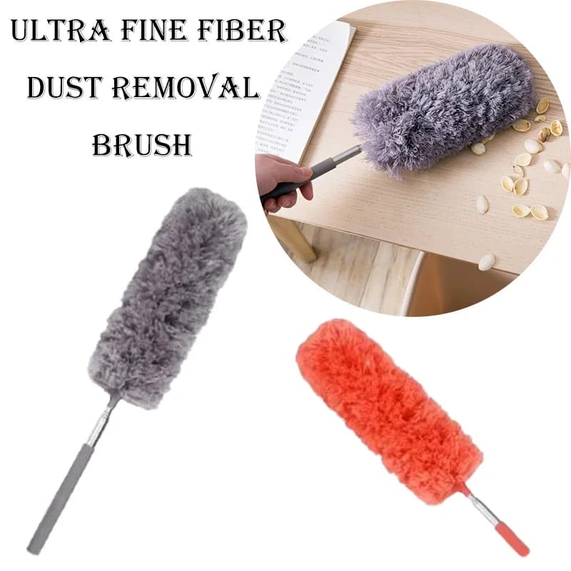 Ultra Fine Fiber Dust Removal Brush Retractable Extendable Stainless Steel Duster for Car Furniture Ceiling Gap Cleaning Lightwe