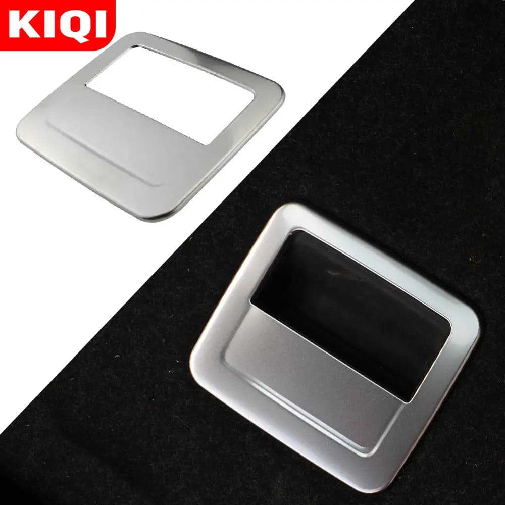 For Volkswagen T-Roc TROC 2018 - 2023 Stainless Steel Car Trunk Spare Tyre Handle Cover Trim Interior Accessories Styling