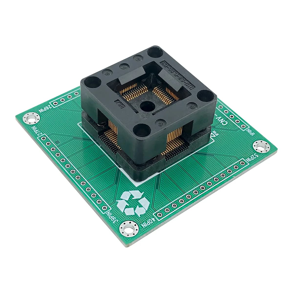 Opentop QFP52 Enplas OTO-52-0.65-03 PITCH 0.65MM IC Burning seat Adapter testing seat Test Socket test bench in the stock