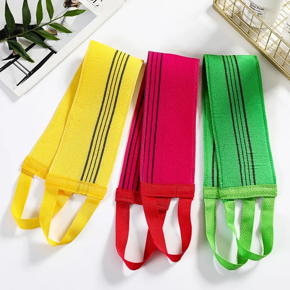 Long Exfoliating Back Scrubber Bath Towels Towel Pull Rope Washcloth Bathing Supplies Bathroom Products Sponges