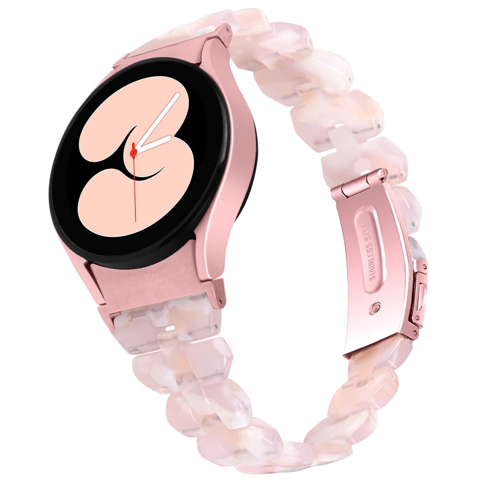 No Gaps Resin Band For Samsung Galaxy Watch 7 6 5 4 Strap 40mm 44mm 45mm Metal Buckle Correa Bracelet Watch 4/6 Classic 43/47mm