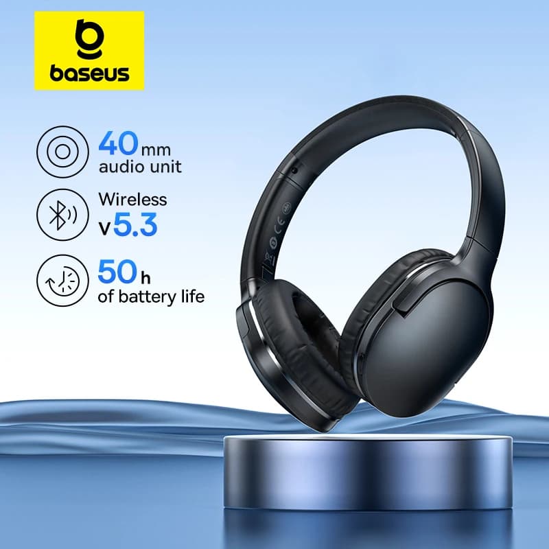 Baseus D02 Pro Wireless Headphones Sport Bluetooth 5.3 Earphone Handsfree Headset Ear Buds Head Phone Earbuds For iPhone Xiaomi
