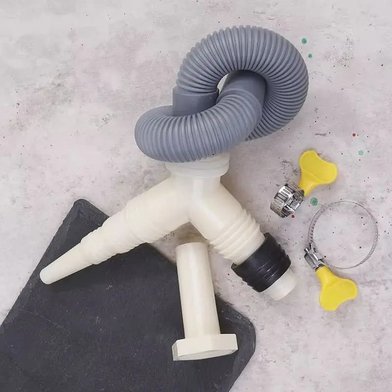 2025 NEW Drainage Tee Adapter Drainage Pipe Fitting For Washing Machine Dryer Drain With Extended Drainage Hose