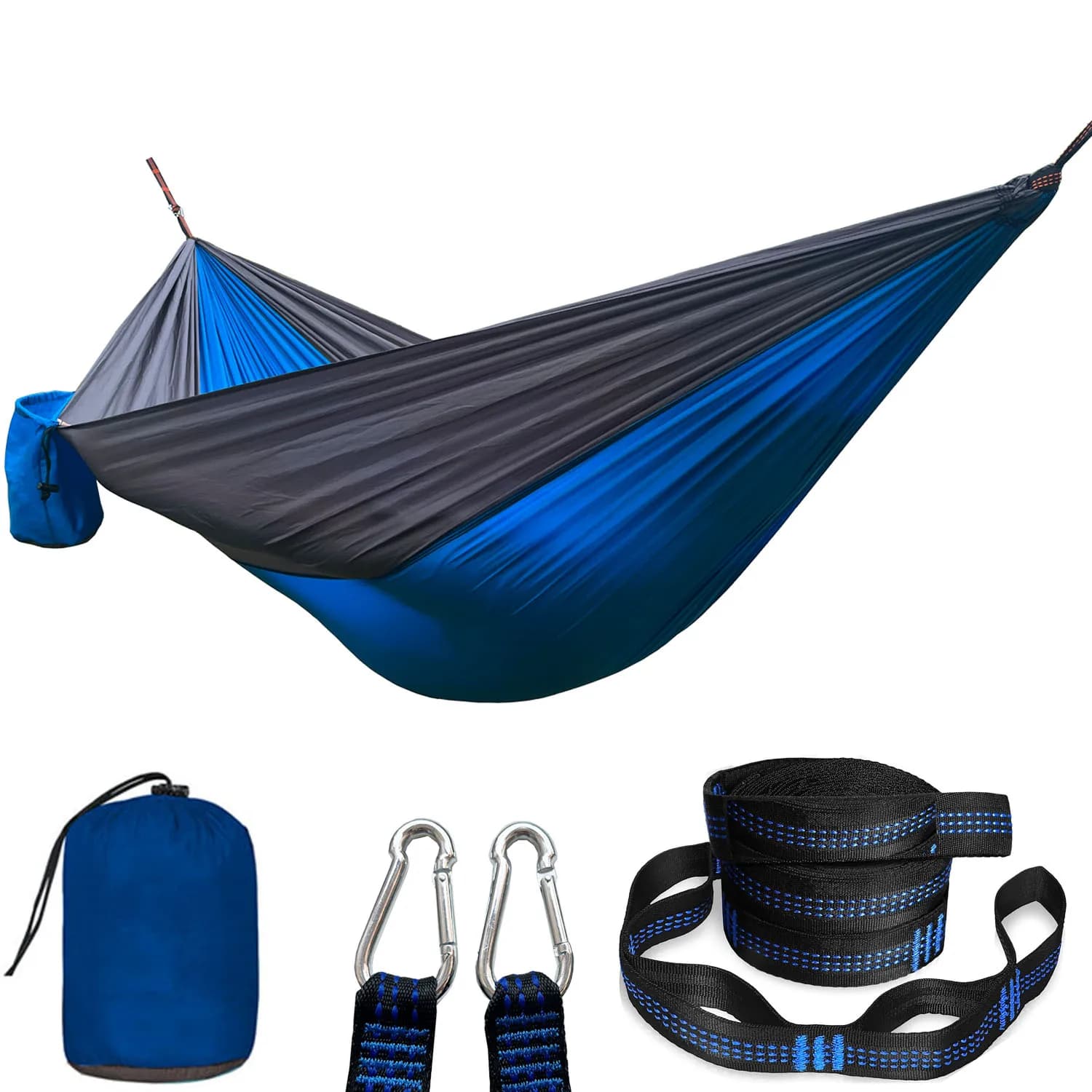 Camping hammocks for outdoor furniture garden swings hanging hammocks with tree friendly straps and 16 loops sleeping hammocks