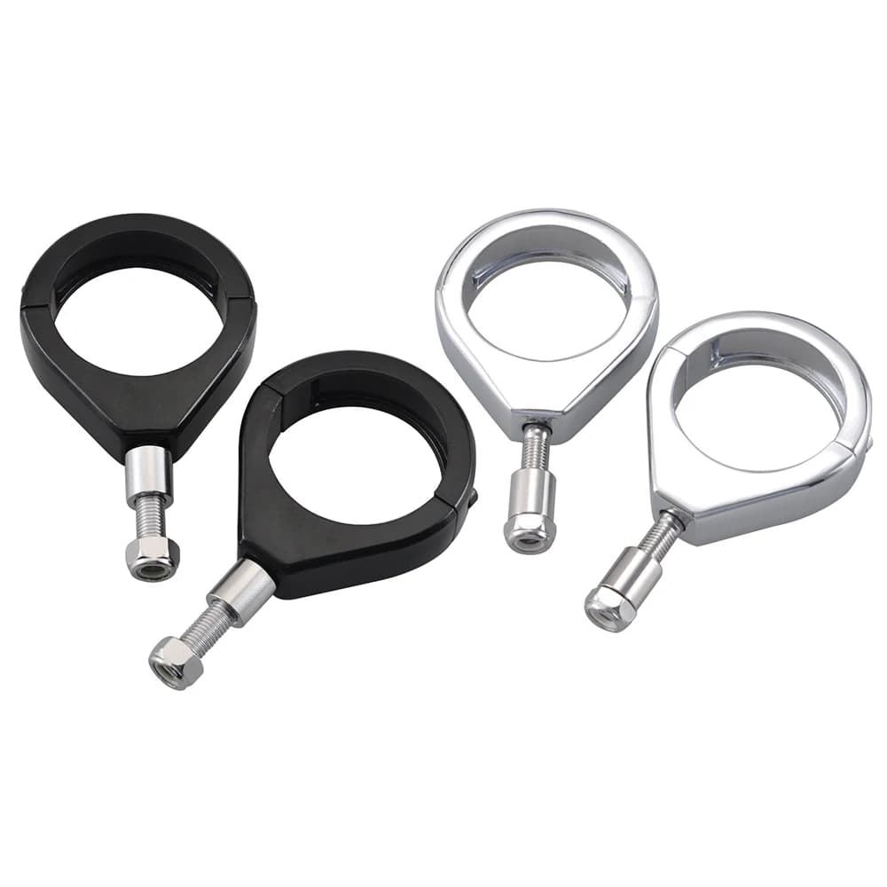 2PCS Motorcycle Turn Signals Relocation Fork Clamps Bracket 39mm 41mm for Harley Davidson Softail Dyna