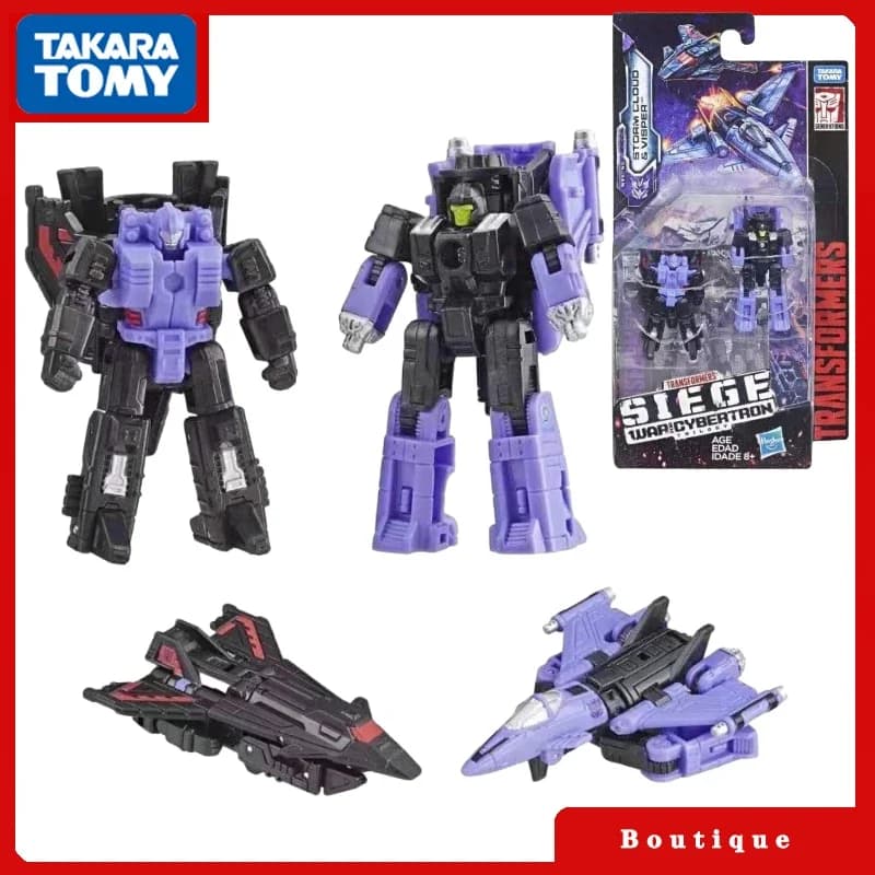 In Stock Takara Tomy Transformers War for Cybertron:Siege WFC-S5 Storm Cloud&Visper Figures Collectible Gifts Classic Hobbies