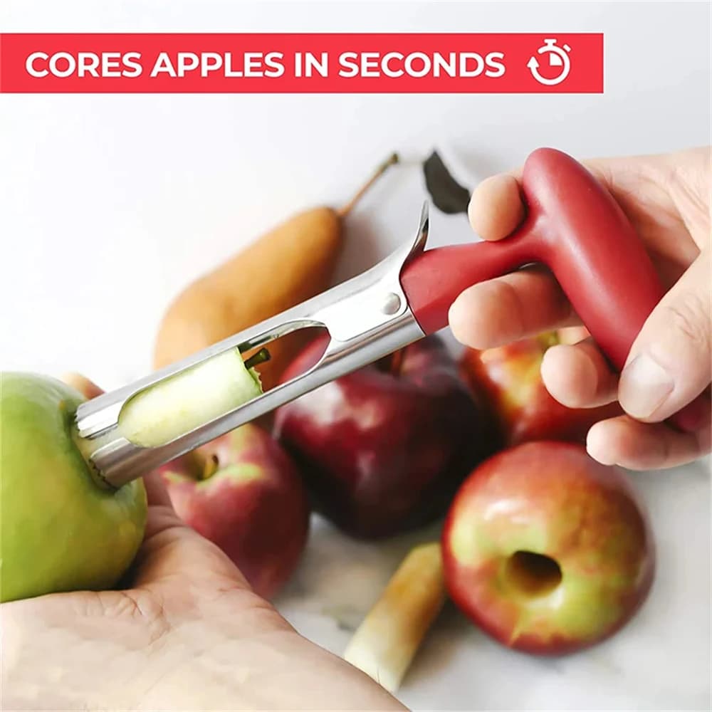 Stainless Steel Apple Corer Pineapple Pears Core Remover Tool Fruit Cutter Seeder Slicer Kitchen Durable Handle Vegetable Tool
