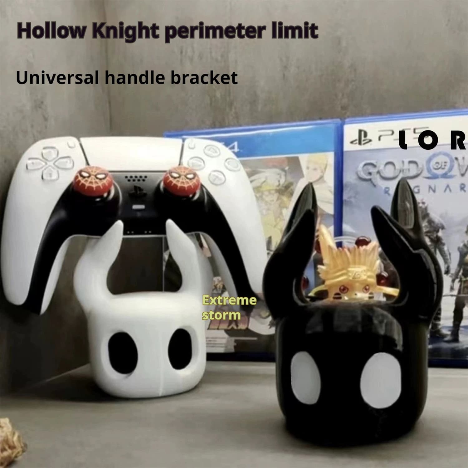 Universal Game Controller Stand, Compatible with PS4/PS5/Switch, Hollow Knight Theme, Cool Desktop Display