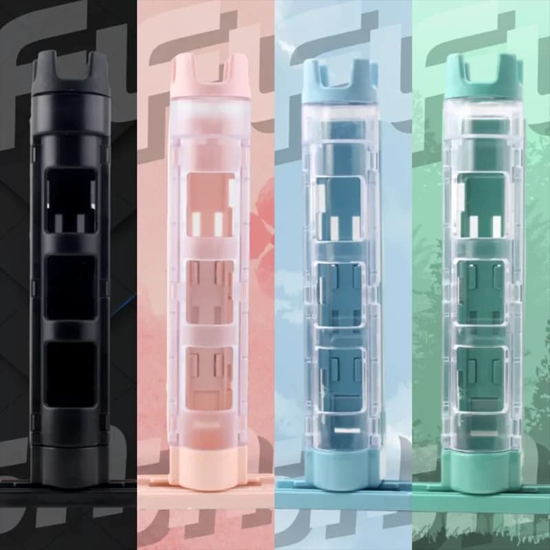 JSFUN Multifunctional Portable Fishing Box Rod Stand Fishing Box Rod Barrel Holder Fishing Box Pole Accessories