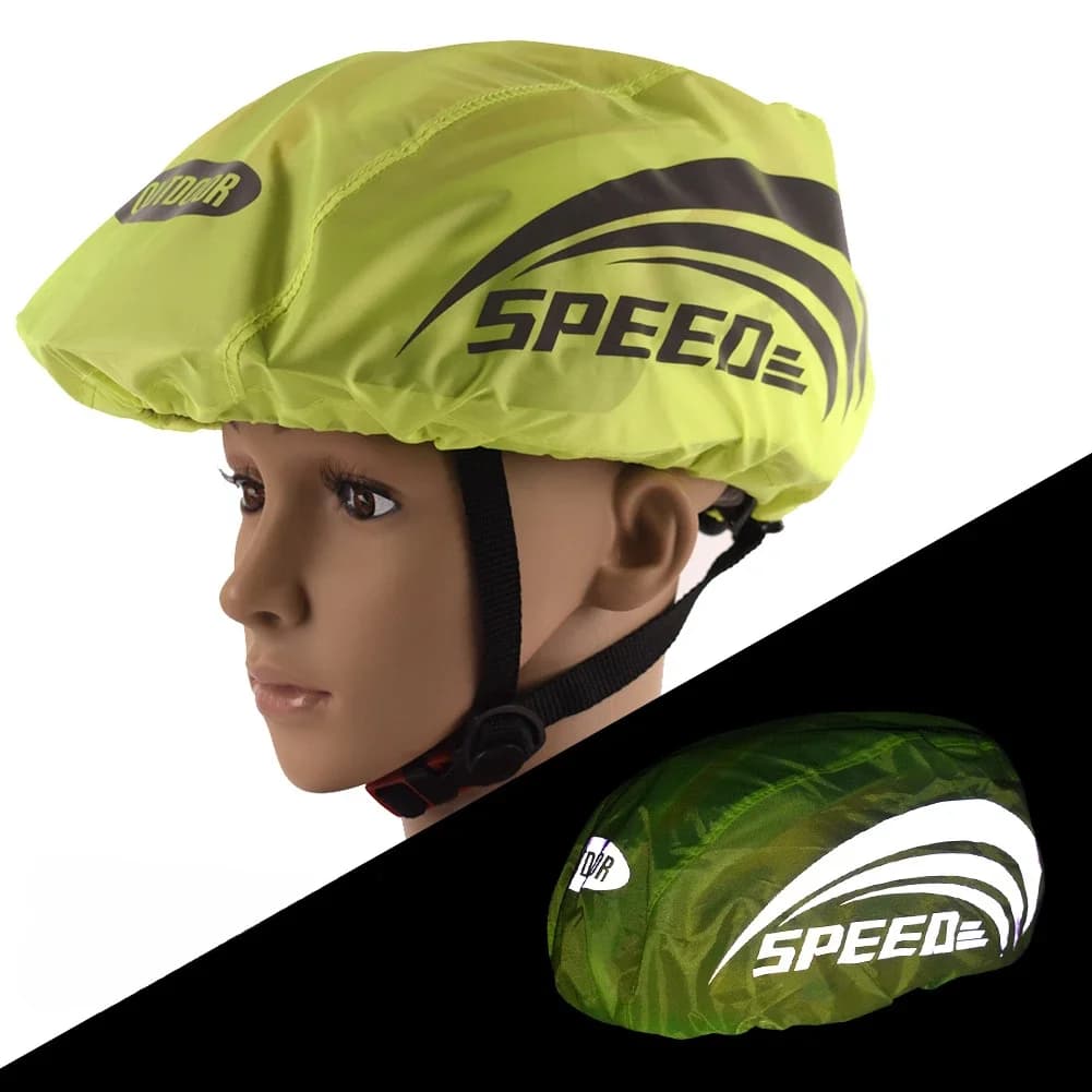 Riding Helmet Cover Helmet Rainproof Waterproof Cover Reflective Safety Helmet Cover