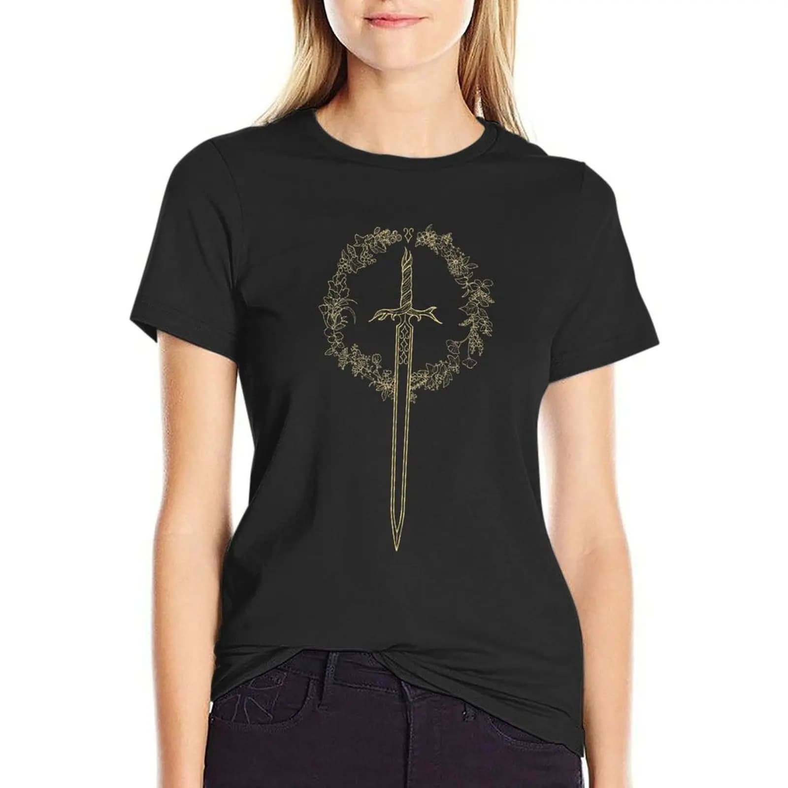 Meilarand (Golden Wreath) T-Shirt female blacks womans clothing