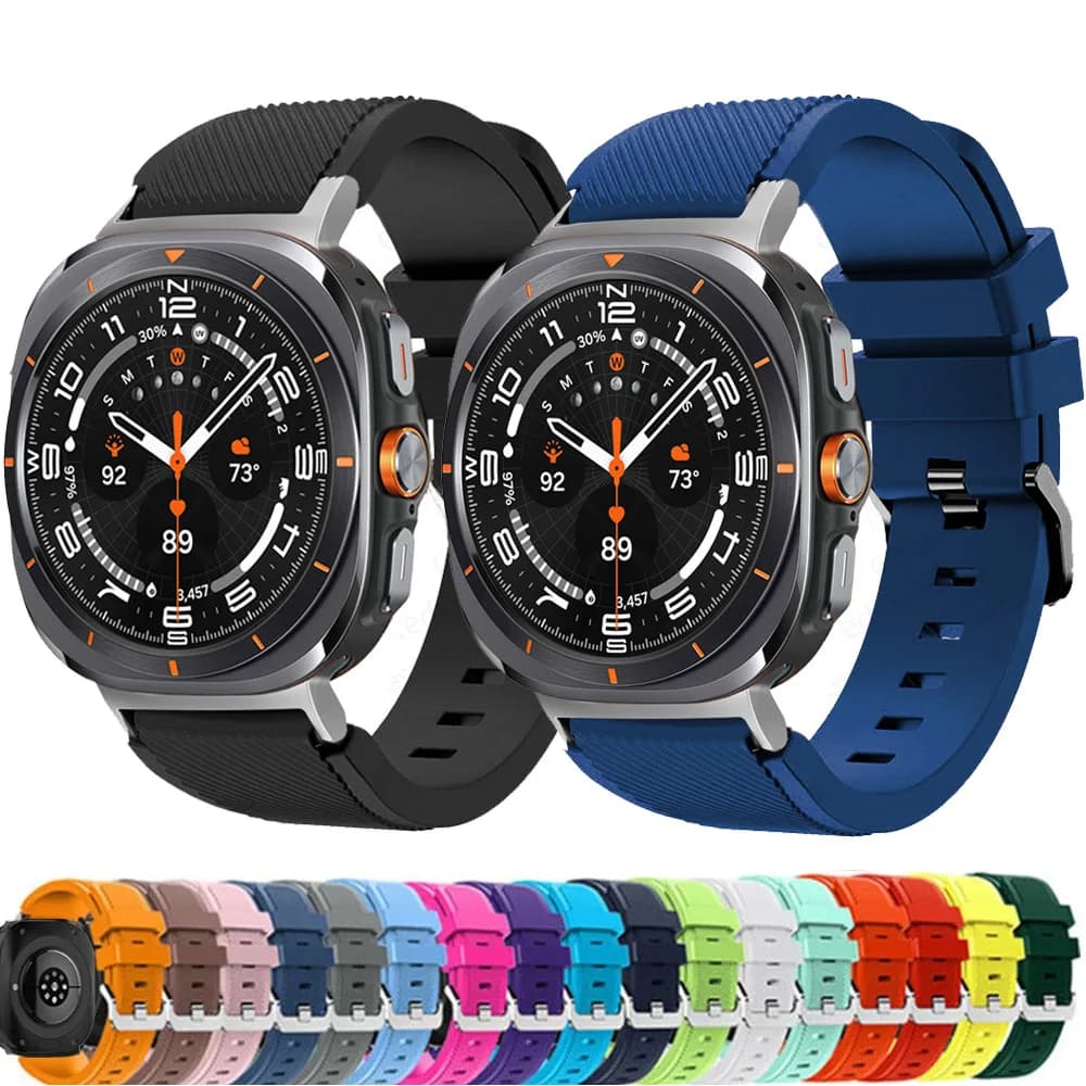 Silicone Strap For Samsung Galaxy watch 7 FE 44mm 40mm band Accessories correa Sport Bracelet galaxy watch 7 ultra 47mm 40 Strap