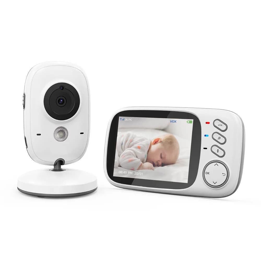 VB603 Baby Monitor 2.4G Wireless with 3.2 Inches LCD 2 Way Audio Talk Night Vision Surveillance Security Camera Babysitter
