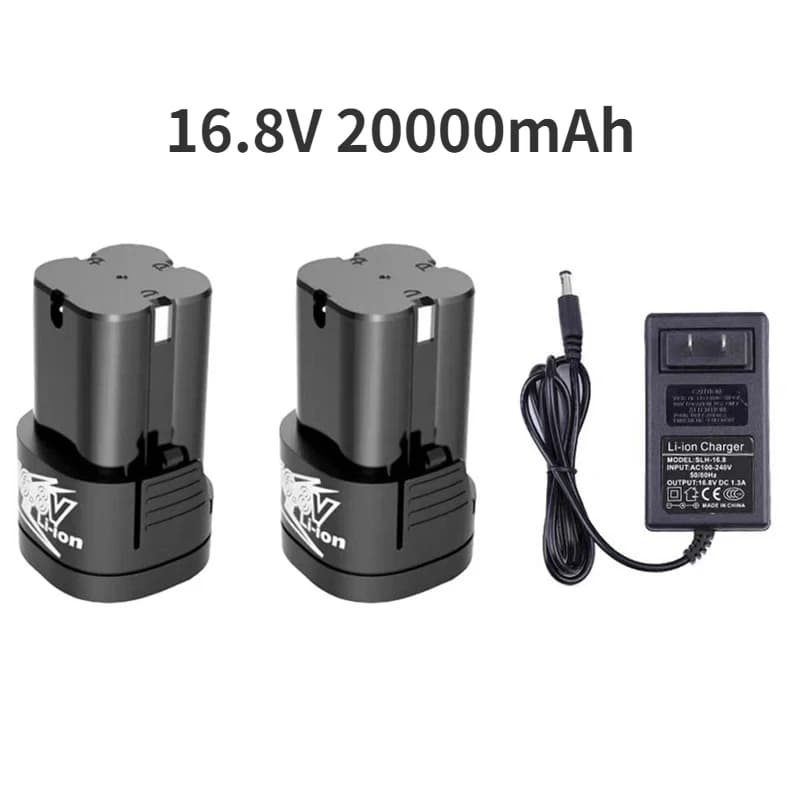 20000mAh 16.8V Lithium Li-ion Rechargeable Battery for Cordless Screwdriver Electric Drill Mini Angle Grinder Power Tools