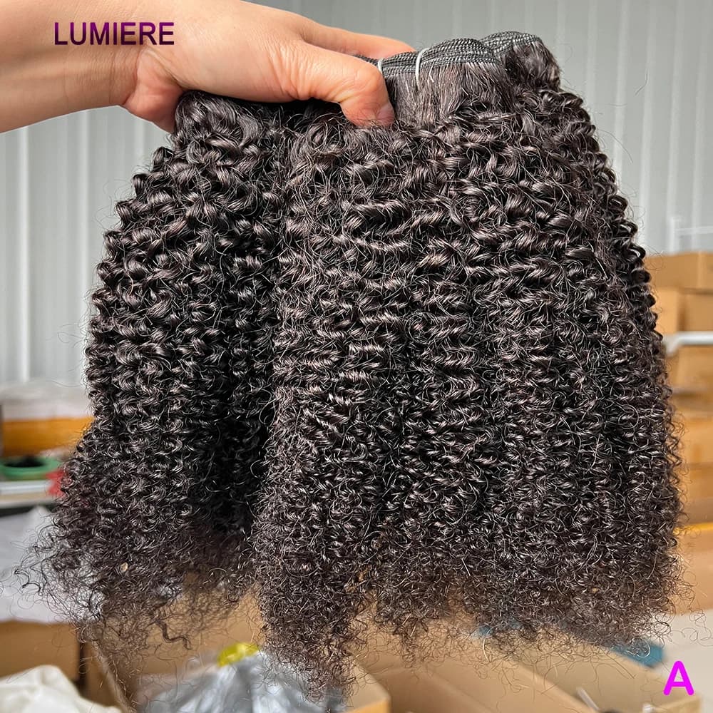 8-30" Mongolian 100% Virgin Raw Afro Kinky Curly Human Hair Bundles Deal Tissage 3/4 Bundle Deals Hair Extension Wholesale 18A