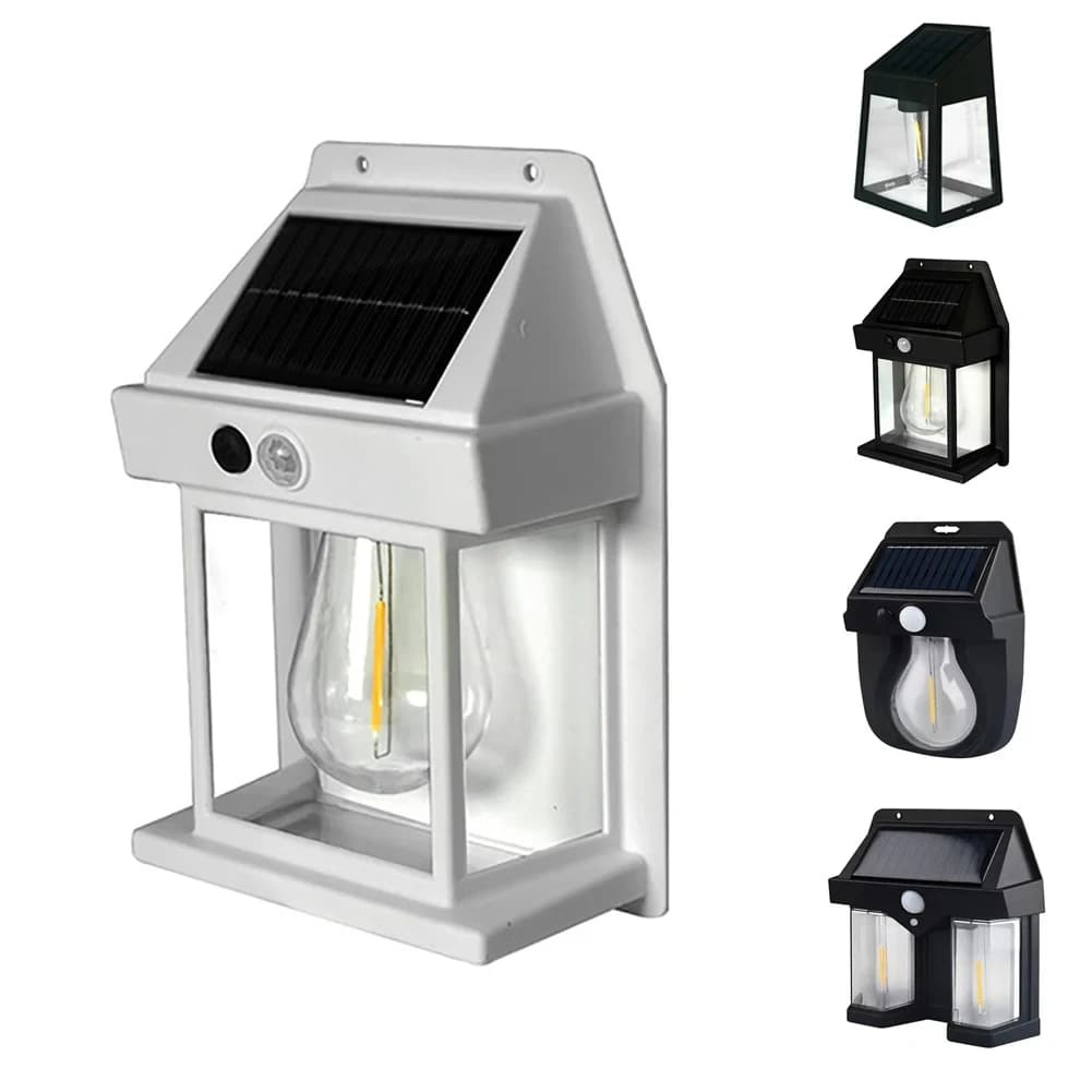 Powerful Bright Solar Wall Lamp Motion Sensor LED Solar Light 3 Lighting Modes Garden Porch Sunlight Street Path Yard Lanterns