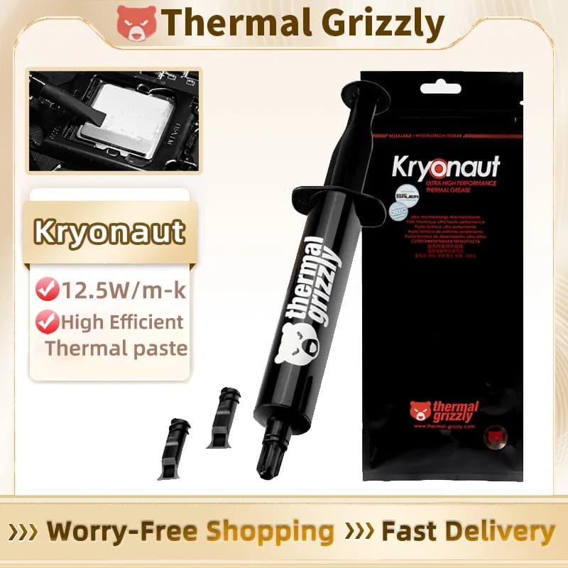 Thermal Grizzly Thermal Paste 12.5W/mk High Performance Cooler Compound Cooling Silicone Grease For Game PC PS5 CPU GPU Cooling