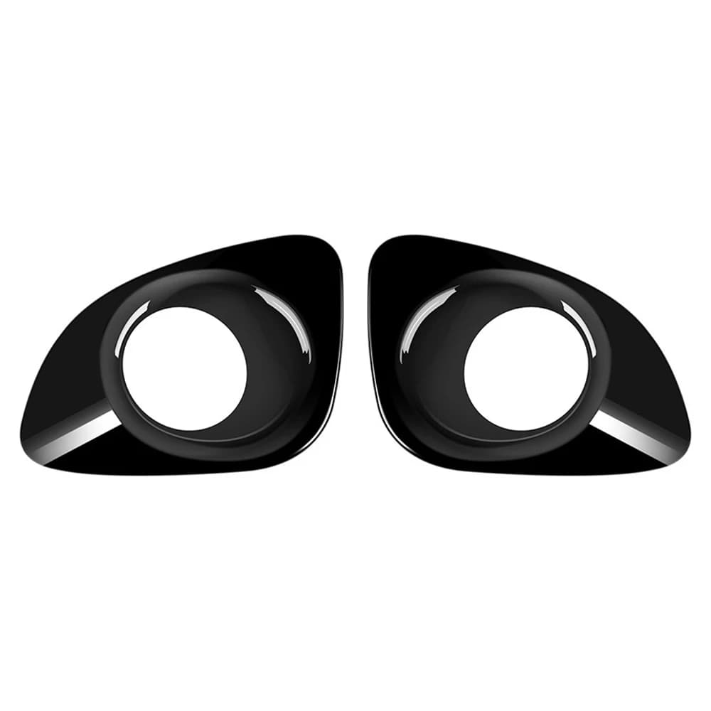 For Toyota Corolla Cross 2021 2022 Glossy Black Front Fog Light Lamp Cover Trim Foglight Bezel Decoration Frame
