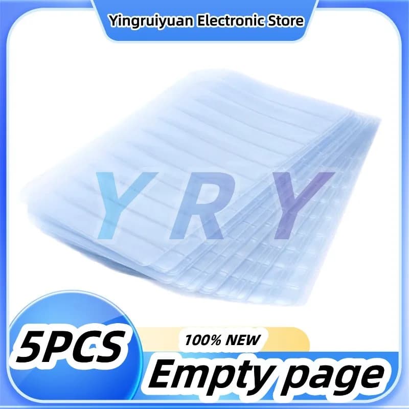 5pcs/lot Sample Book Empty page Resistor Capacitor Inductor IC SMD SMT Components For 0402/0603/0805/1206 Electronic Component