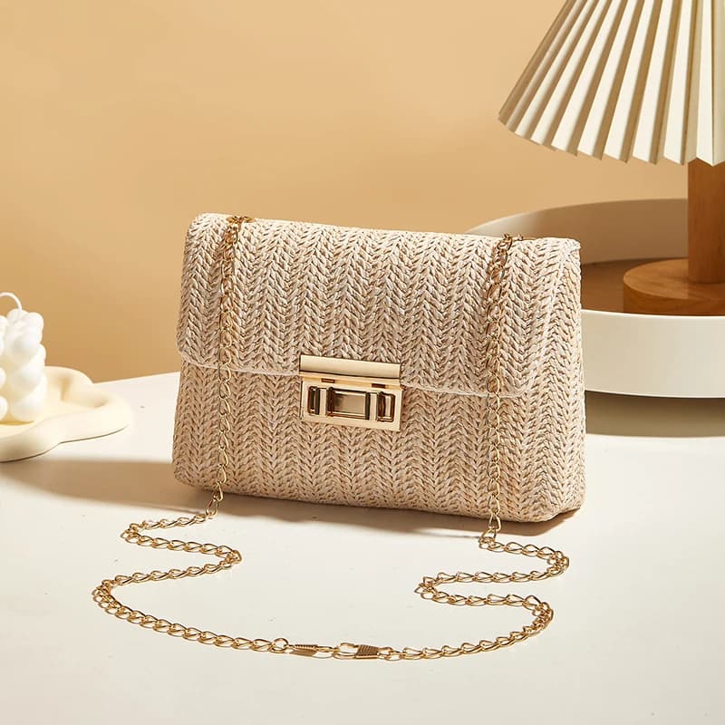 Crossbody Bag for Women Chain Strap Banquet Stylish Accessory Shoulder Bag for Day-to-Night Outfits