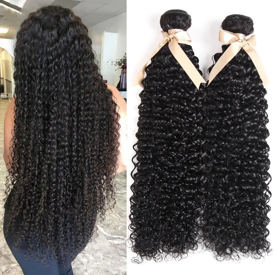 Indian Kinky Curly Bundles Human Hair Weaving Natural Color 1//3/4 Bundles Deal Jerry Curly Human Hair Extensions Wholesale