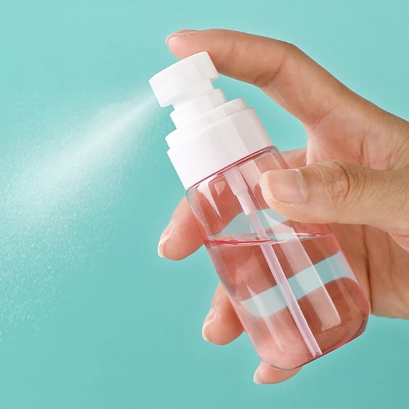 30ml/60ml/100ml Fine Mist Spray Bottle Plastic Bottl Lotion Pump Travel Perfume Water Bottles Refill