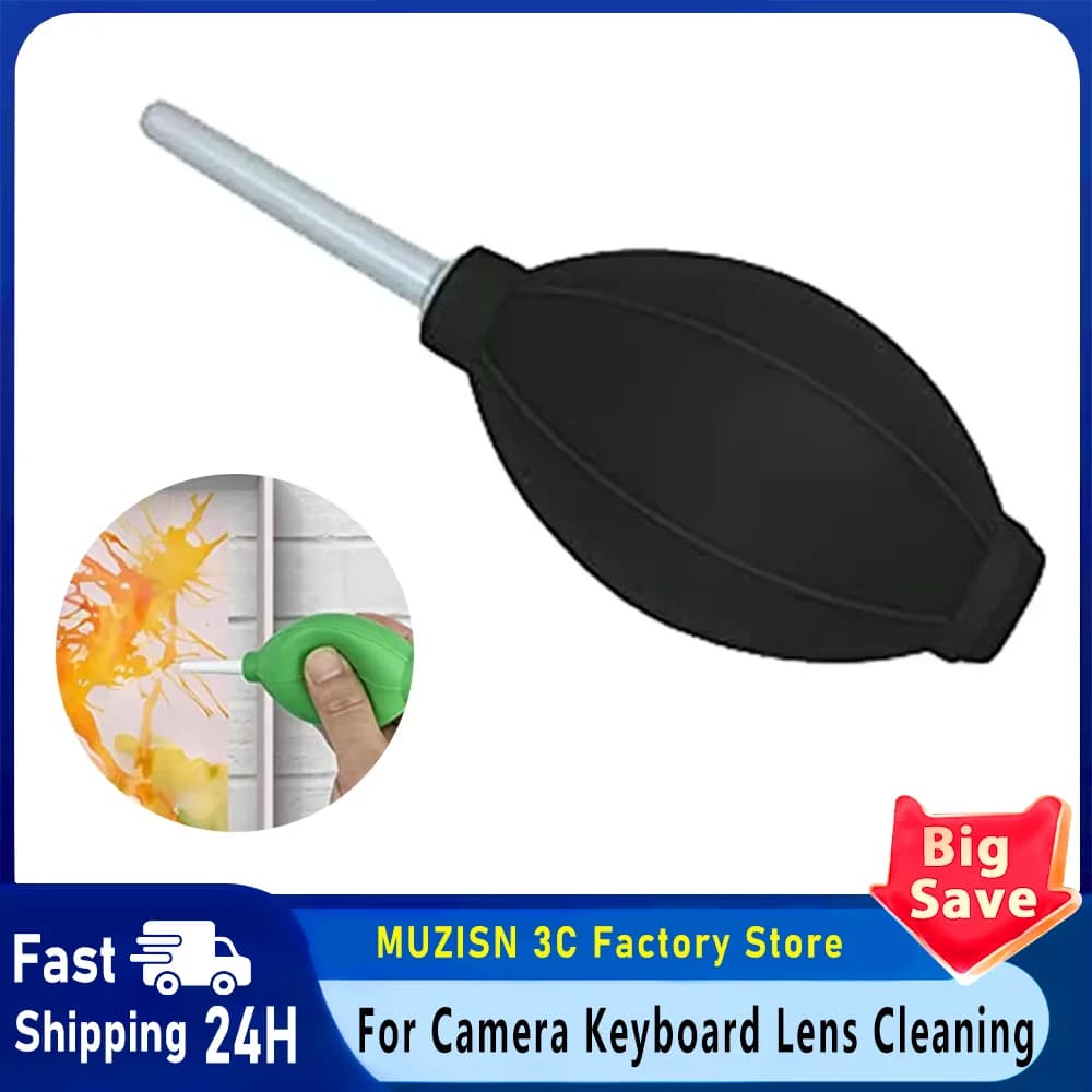 MUZISN Air Blower For Camera Keyboard Lens Cleaning for Alcohol Paintings Large Air Puffer to Manipulate Ink Movement