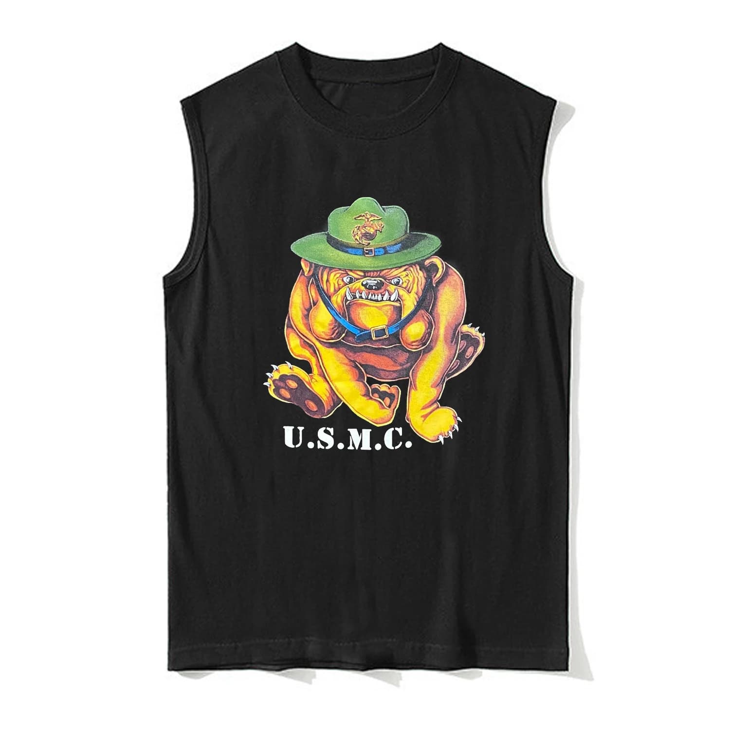 Vintage USMC 1995 Bulldog US Marines Corps Vest 100% Cotton O-Neck Tanktops Summer Casual Mens Sleeveless T-shirt