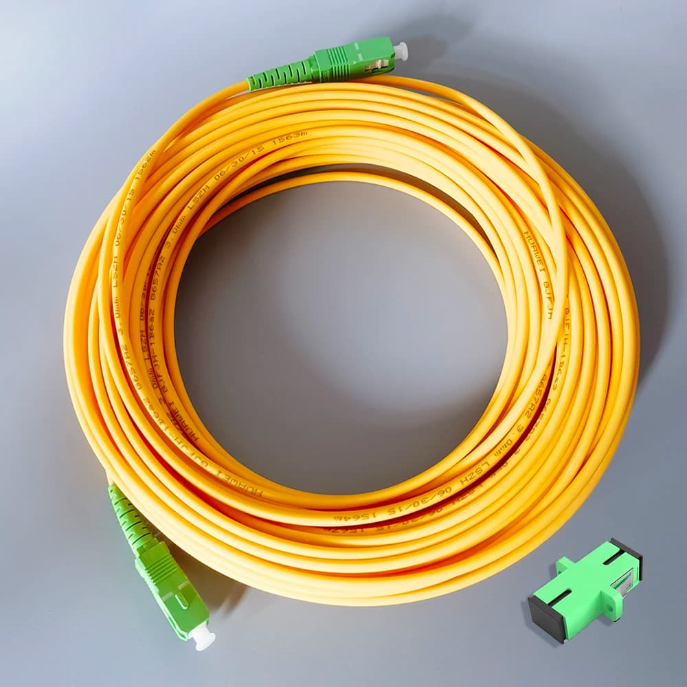 Fiber Optic Cable SC/APC Fibra optica SM Indoor Extension Cable Simplex Converter Patch Cord Extension Wire 15M/20M/30M