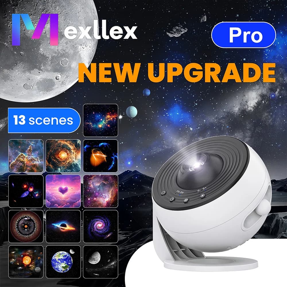 Upgrade 13 in 1 Starry Sky 4K HD Planetarium Galaxy Projector PRO Lamp, Timer, Nebula Night Light for Bedroom Gift, Home Party