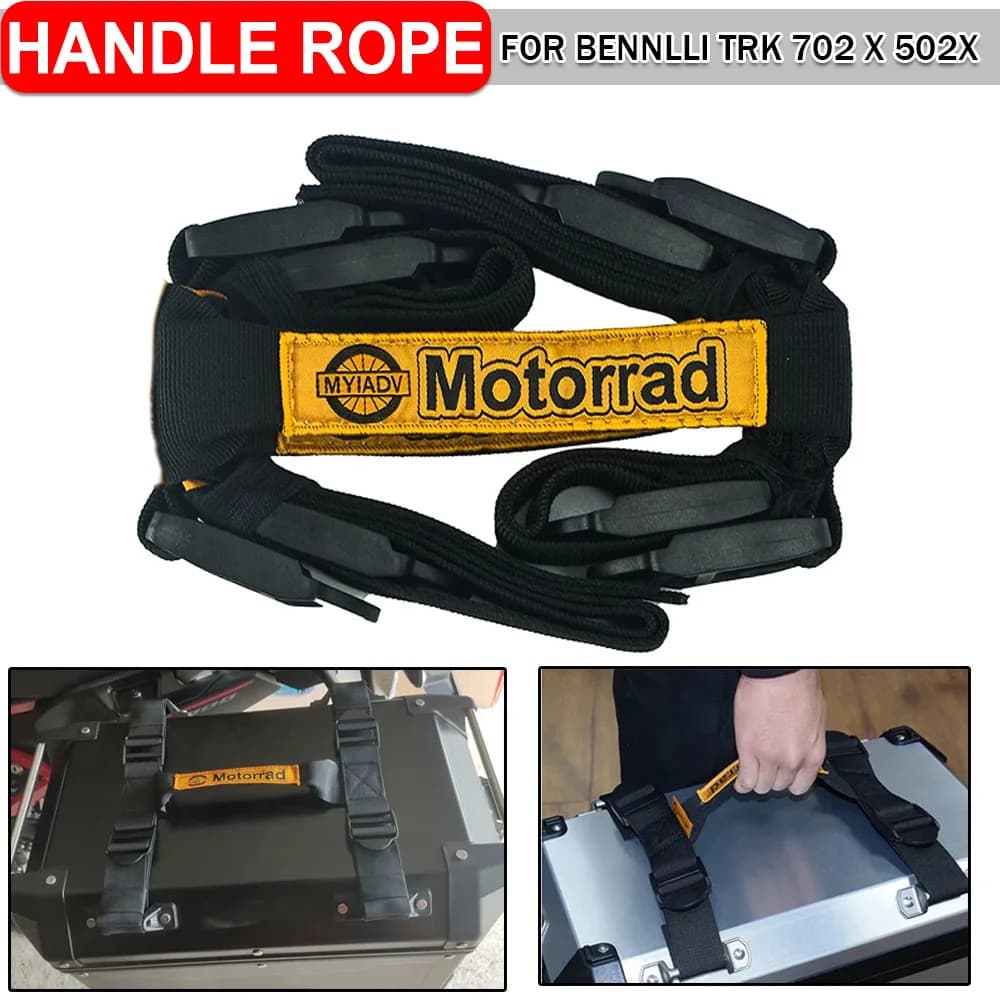 For Bennlli TRK 702 X 502X Motorcycle Aluminum Alloy Side Box Strap Top Case Handle Rope For BMW G310GS R1250GS For MT09 Tracer