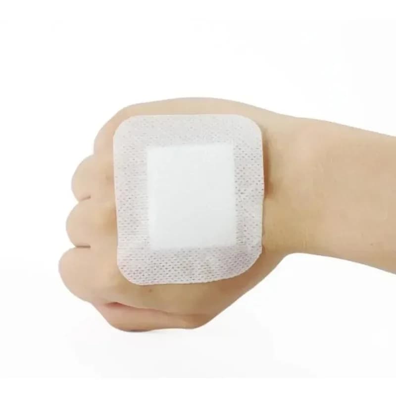 10Pcs 6*7cm Adhesive Plaster Wound Hemostasis Sticker Band First Aid Bandage Emergency Kit