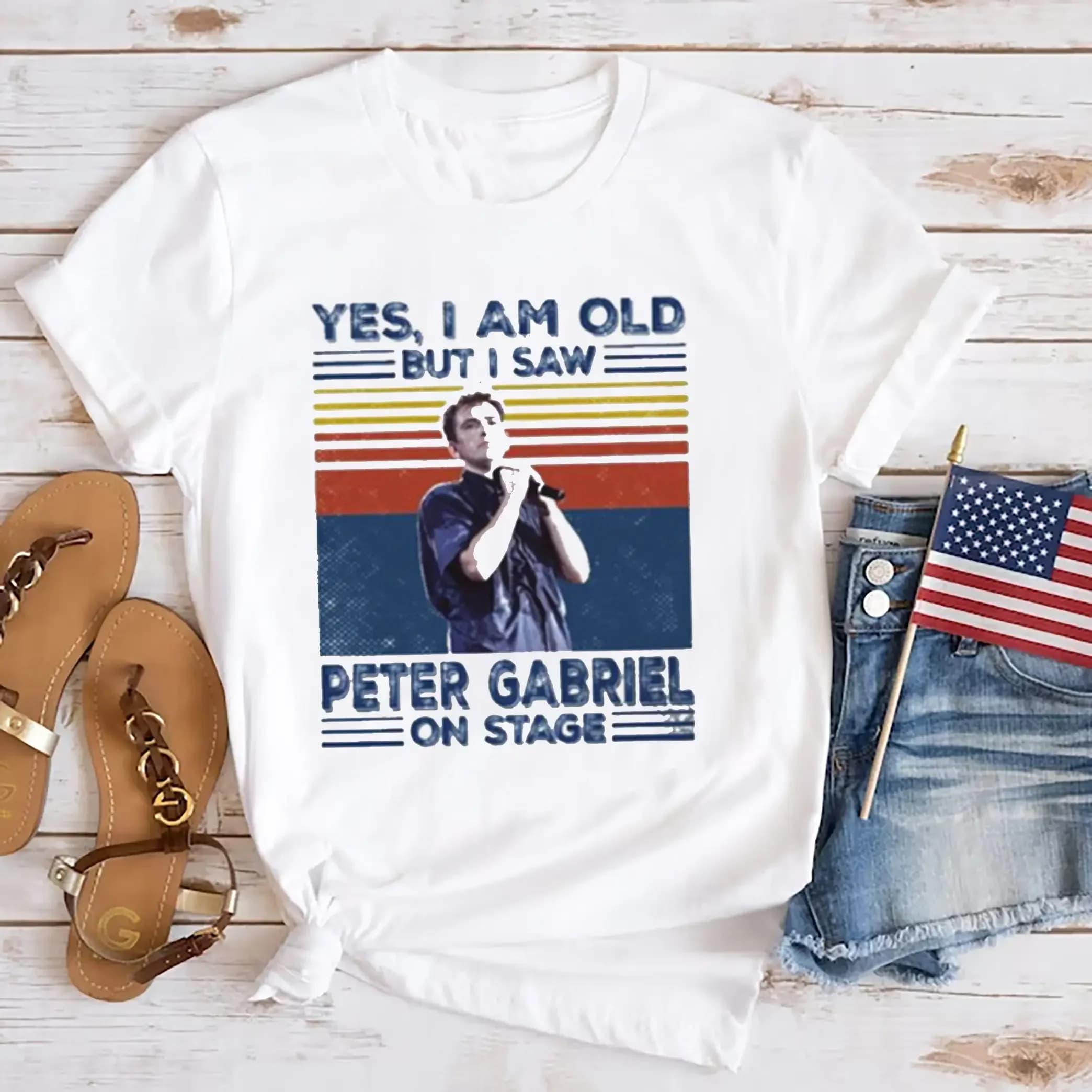 I'm Old But I Saw Peter Gabriel On Stage T Shirt io The Tour 2023 Vintage Fan