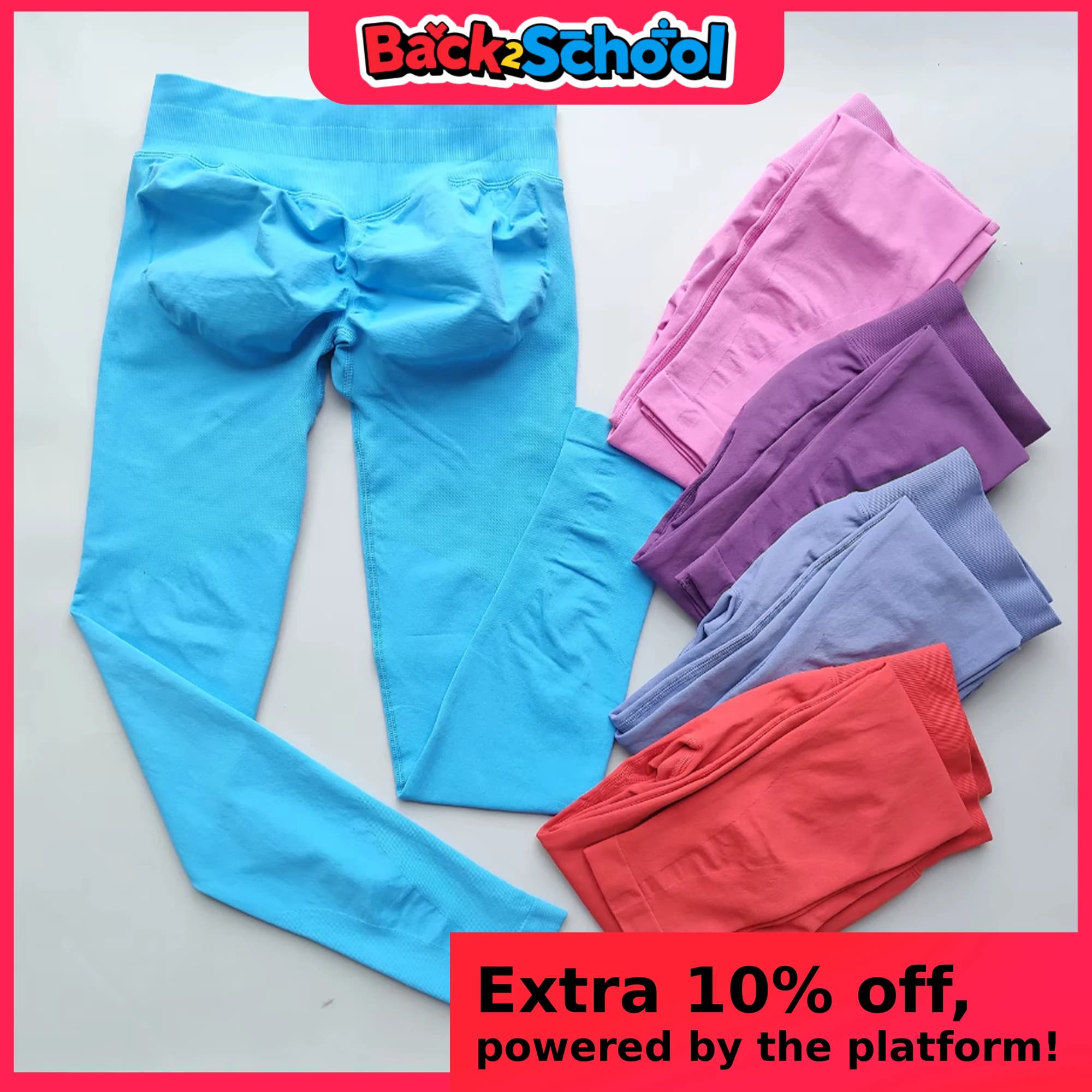 ARFTE Leggings Summer Pants Woman Scrunch Bum Flare Leggings Seamless Yoga Pants Push Up Sports Low Ribbed Band Fitness Tights