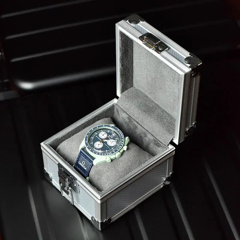 Portable Aluminum Watch Boxes Mechanical Watch Organizer Display Accessories Travel Watches Storage Box Luxury Gifts for Men