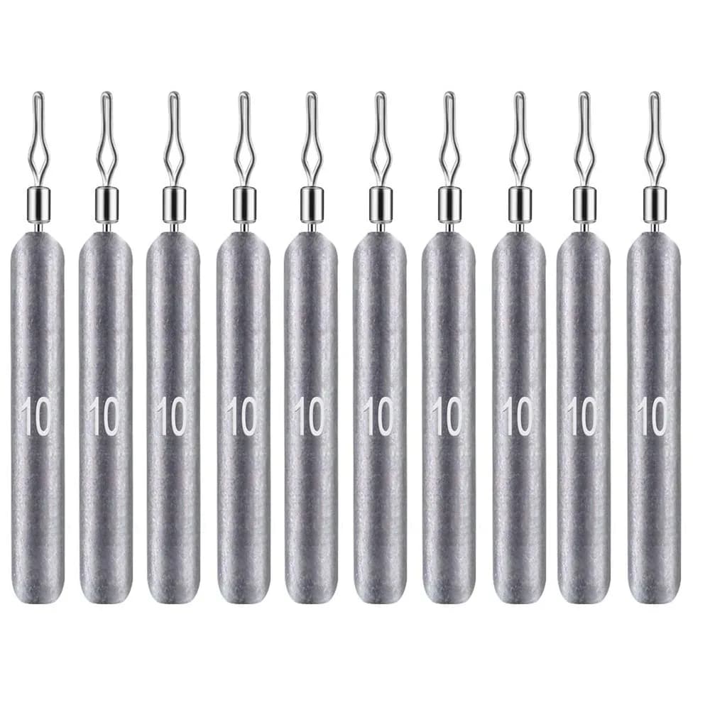 10pcs Fishing Sinker 3.5g 5g 7g 10g 14g 20g Drop Shot Weight Sinkers Fishing Tackle Accessories