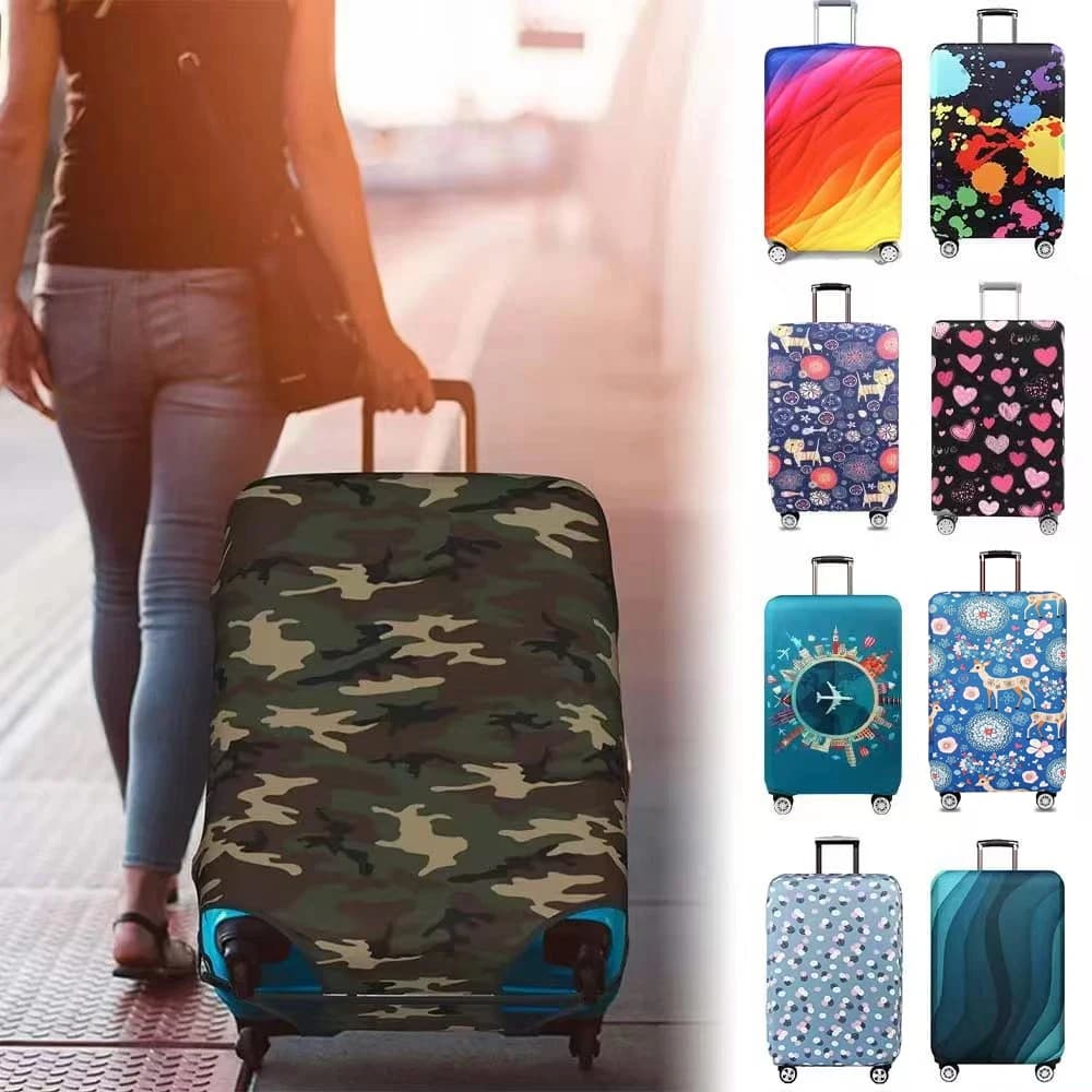 Hot Fashion World Approved Luggage Cover Protective Suitcase Cover Trolley Case Travel Luggage Dust Cover 18 to 32inch