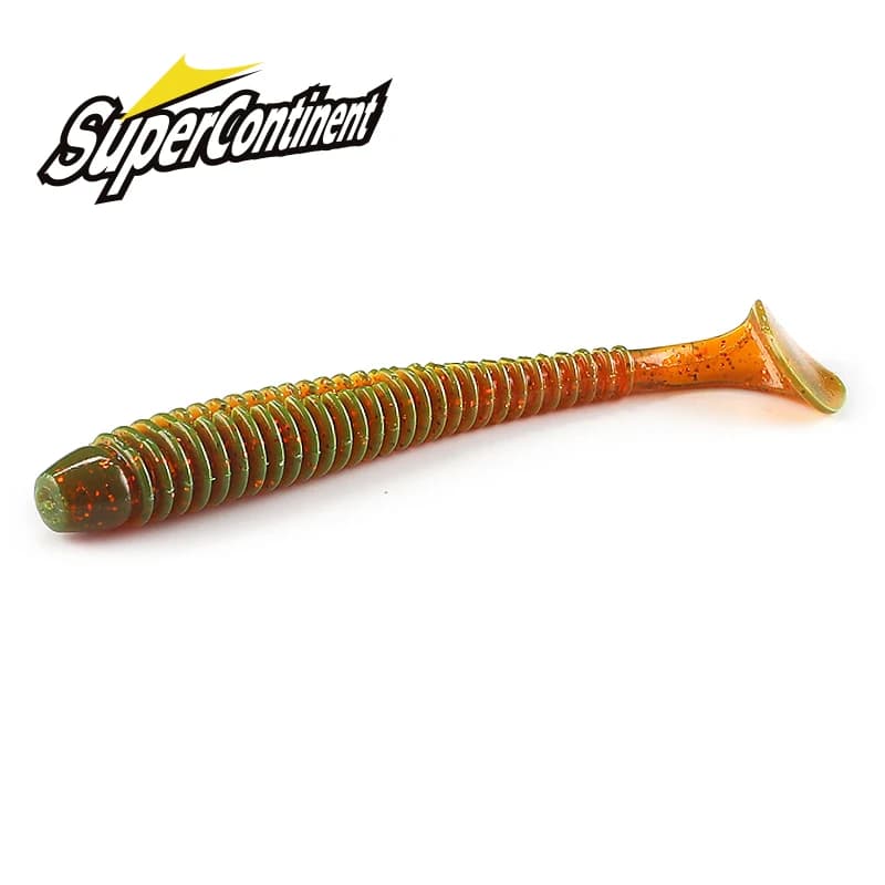 2023 Supercontinent Impact Ring Shad Fishing Lure Soft 20pcs 10pcs 6pcs Plastics Baits Swimbait Jigging Lure Artificial Baits
