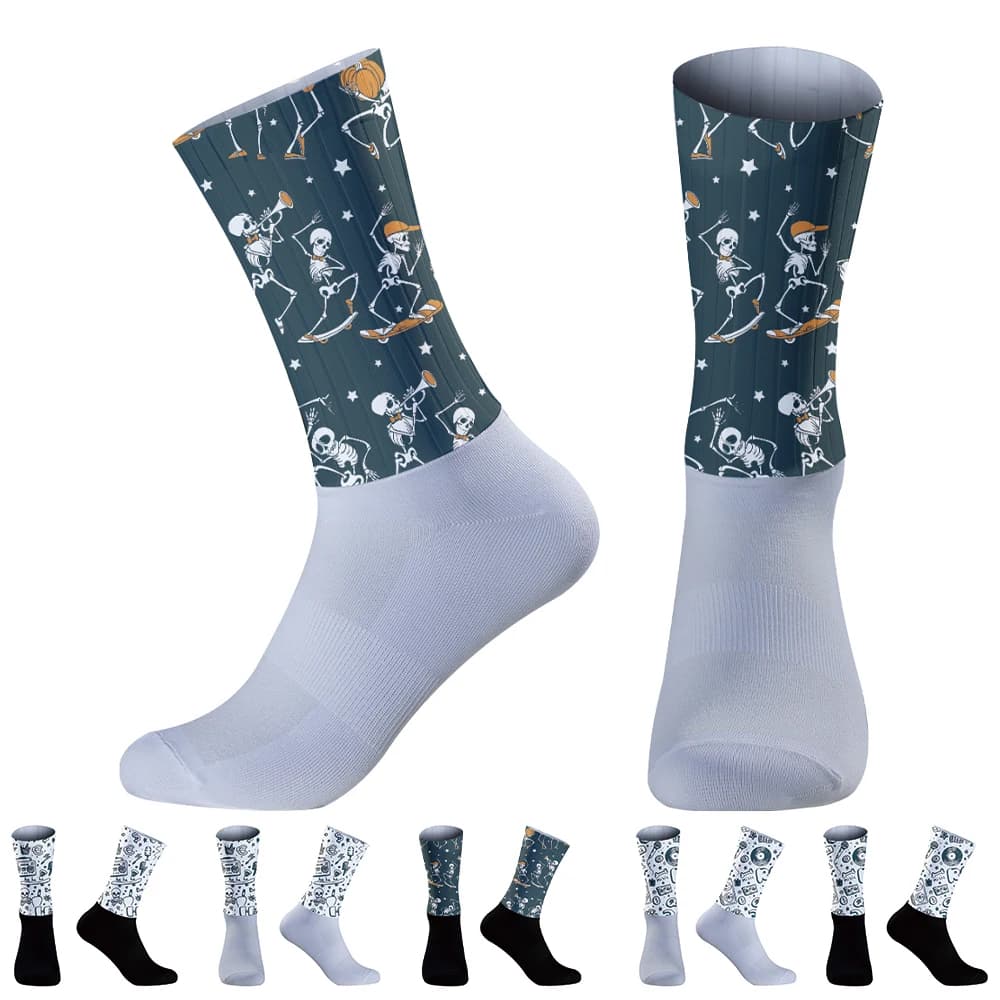 2024 New Pro Team Aero Socks Bike Seamless Anti Slip Road Ride Socks Outdoor Racing Cycling Sock