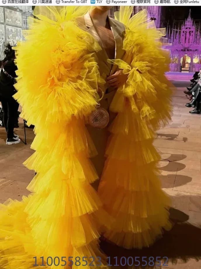 Tulle Kimono, Tiered Maternity Photoshoot Baby Shower Robe, Bridal Shower Jacket, Coat, Trench Coat, custom size