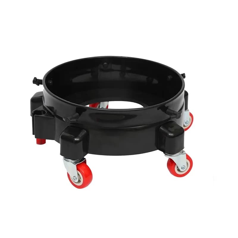 Car wash Removable Rolling Bucket Dolly 360° Turning Swivel Caster Detailing Kit with Wheels Storage Insert Locking Casters