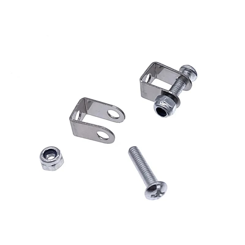 1 Pair MINI Electric Linear Actuator Bracket Hole 4.2mm 304 Stainless Steel Metal Material Micro Linear Actuator Motor