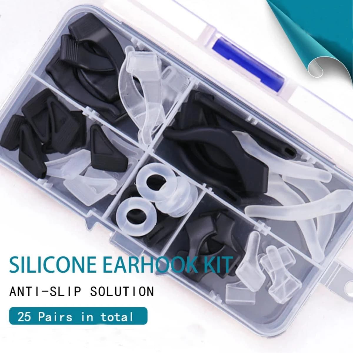 25 Pairs Eyeglasses Retainers Premium Silicone Anti-Slip Eyeglass Holder Comfort Ear Grip Hooks Protectors For Spectacle Eyewear