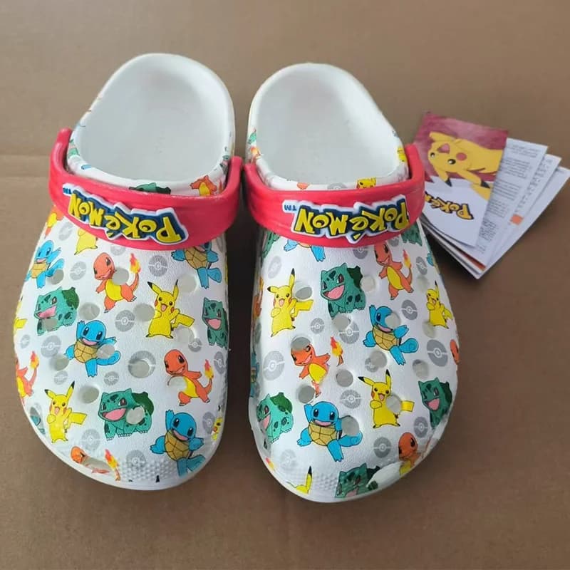 2024 Cute Pok é mon Soft soled Shoes with Cool Toe Shoes Beach Shoes Outdoor Beach Shoes Anti slip Children's Shoes Summer Gifts
