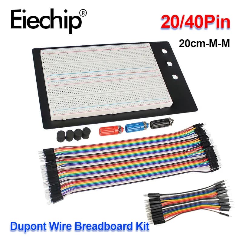 Dupont Wire Kit Breadboard ZY-204 Solderless Breadboard Protoboard Cable Breadboard Set Male To Male Dupont Line Cable DIY KIT