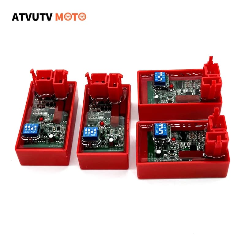 2/4pcs AKT125 RX125 Cdi FT125 FT150 RACING CDI With DIP Switch For CG125 Cdi Racing SBR150 4000-12000RPM AC 6PIN CDI UNIT