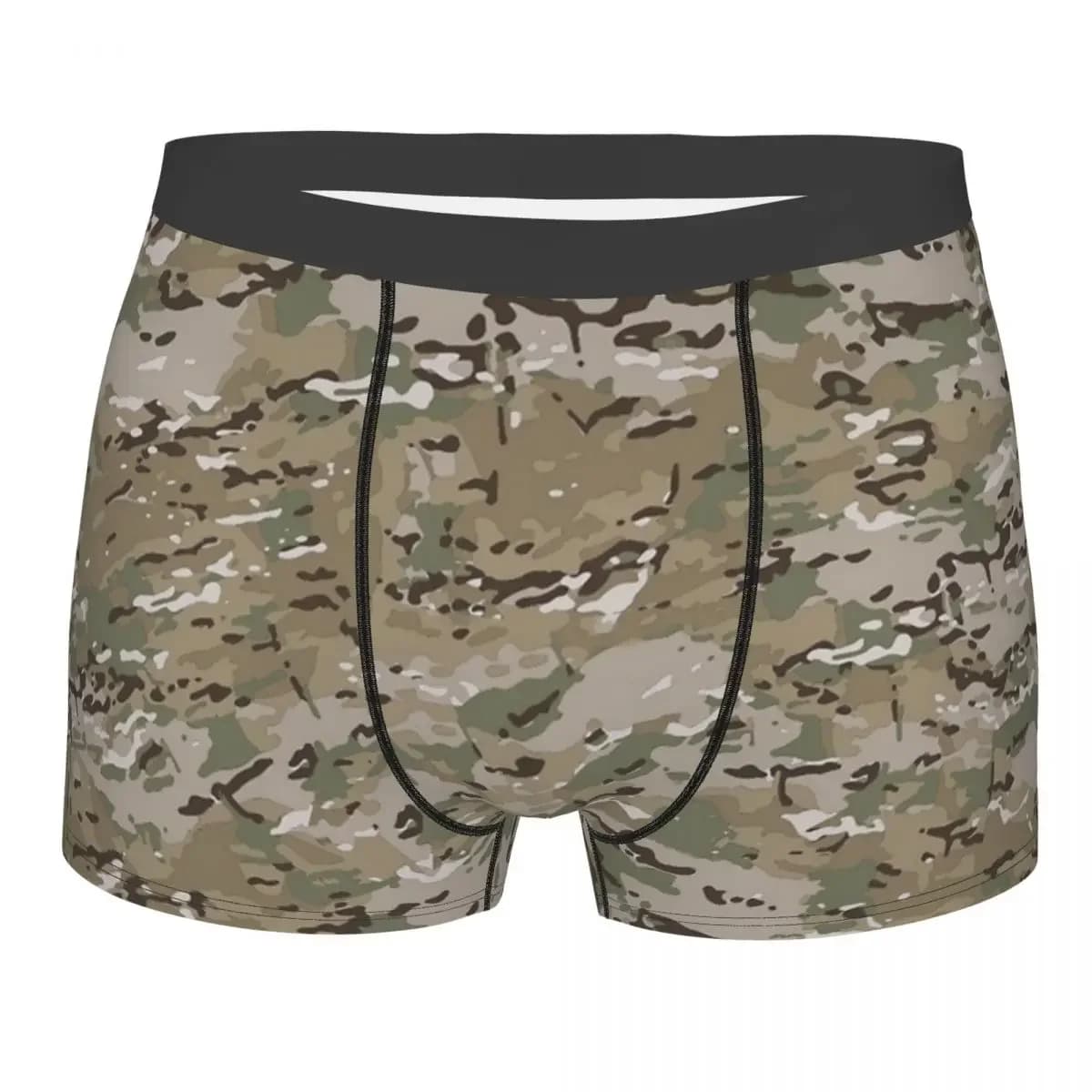 Funny Boxer Shorts Panties Men's Multicam Underwear Camouflage Soft Underpants for Male Plus Size