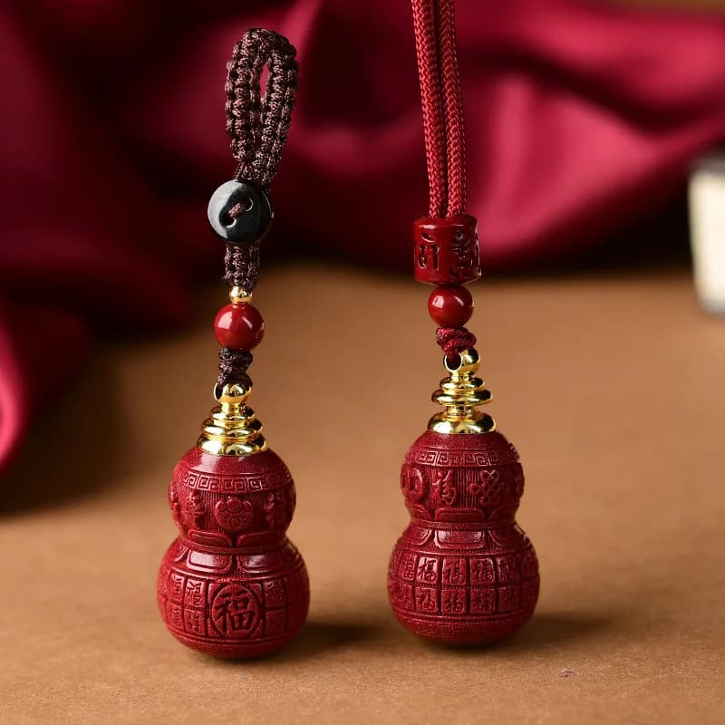 UMQ Purple Gold Sand Pendant Baifu Calabash Pendent Keychain Package Can Be Opened Sand Fu Lu Low Content Pendant