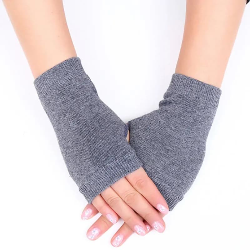 Winter Gloves Female Fingerless Gloves Without Fingers Women Cashmere Warm Winter Gloves Hand Wrist Warmer Mittens