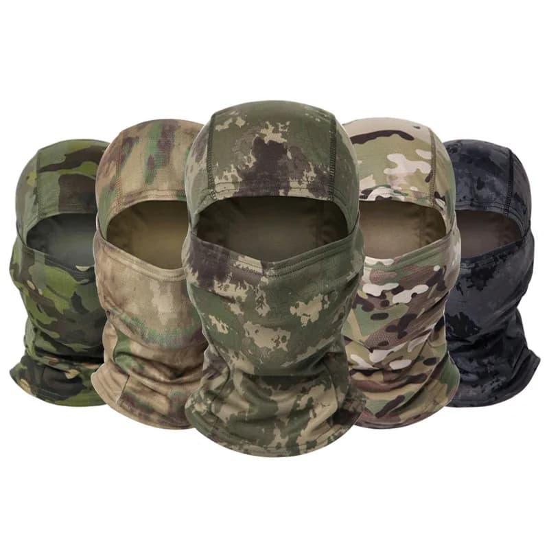 Baseball Caps for Summer Snapback Sun Hats Outdoor Camouflage Balaclava Half Ski Mask